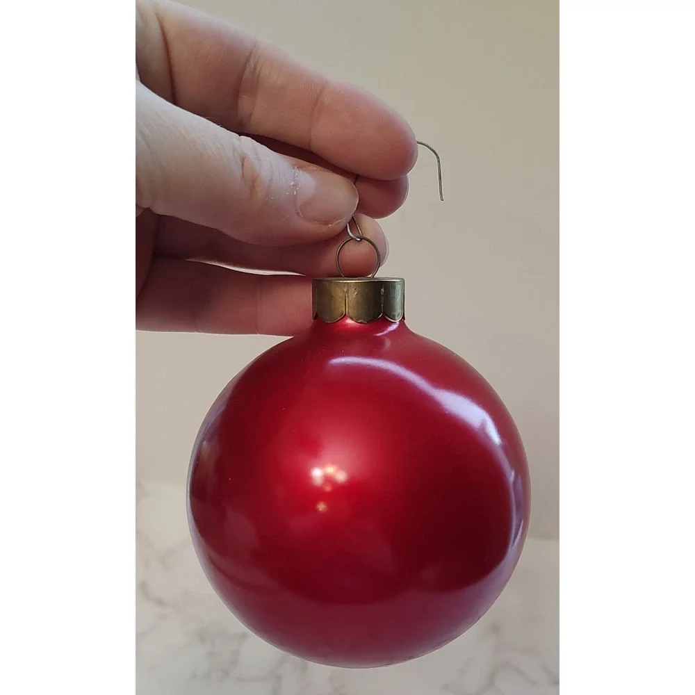 Campbells Soup Kids Collector's Edition 1996 Glass Ball Christmas Ornament Red